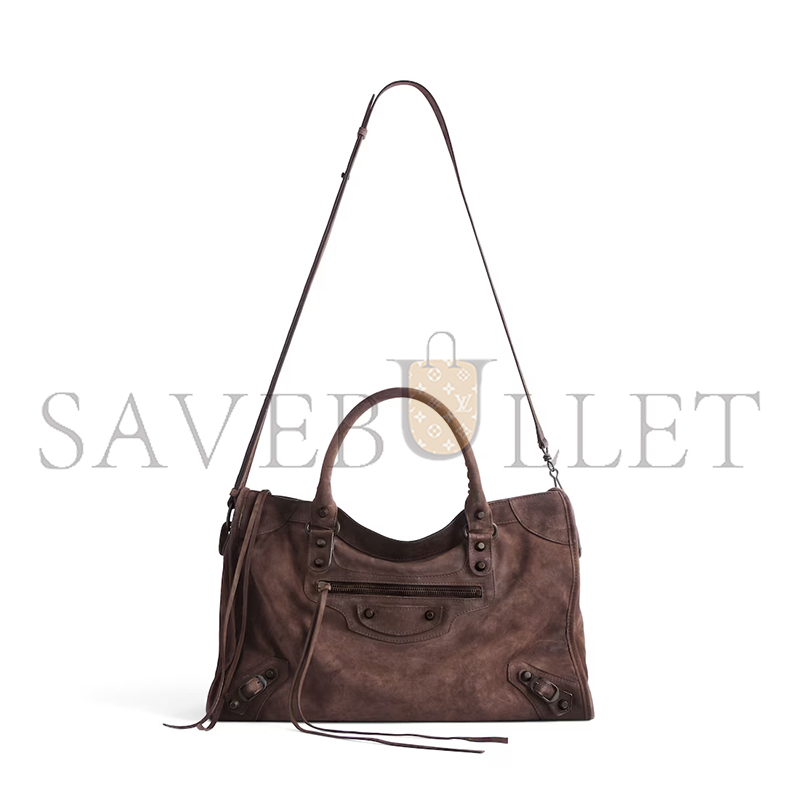 BALENCIAGA WOMEN'S LE CITY BAG MEDIUM IN LIGHT ESPRESSO 8230582AB7D2308 (38.5*24*13.5cm) BALENCIAGA WOMEN'S LE CITY BAG MEDIUM IN LIGHT ESPRESSO 8230582AB7D2308 (38.5*24*13.5cm)